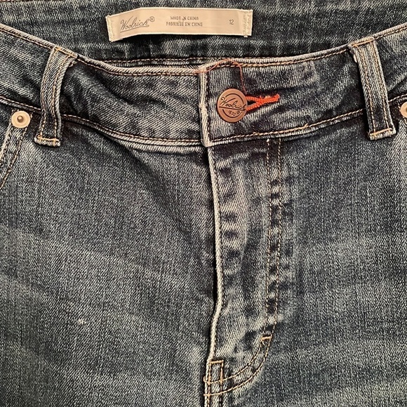 Woolrich Mid Rise Straight Leg Blue Wash Jeans Size 12 - Picture 2 of 8